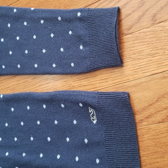 Vineyard Vines Navy Blue Polka Dot Sweater - Picture 4 of 7